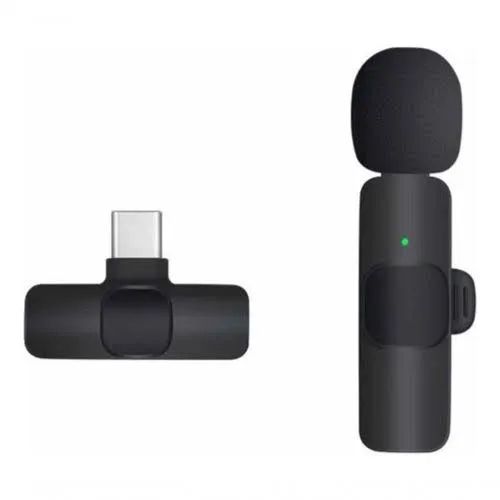 Microfone de Lapela Sem Fio K9 Vlog Compatível Android, IOS - Foto 2