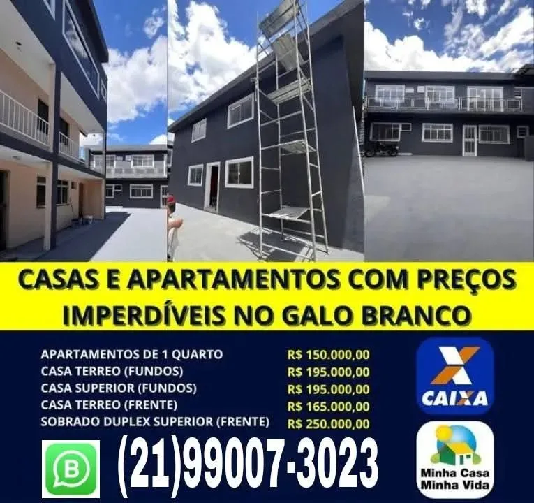 CHANCE DE SAIR DO ALUGUEL! APTS DE 2 E 1 QUARTO,FINANCIAMENTO CAIXA