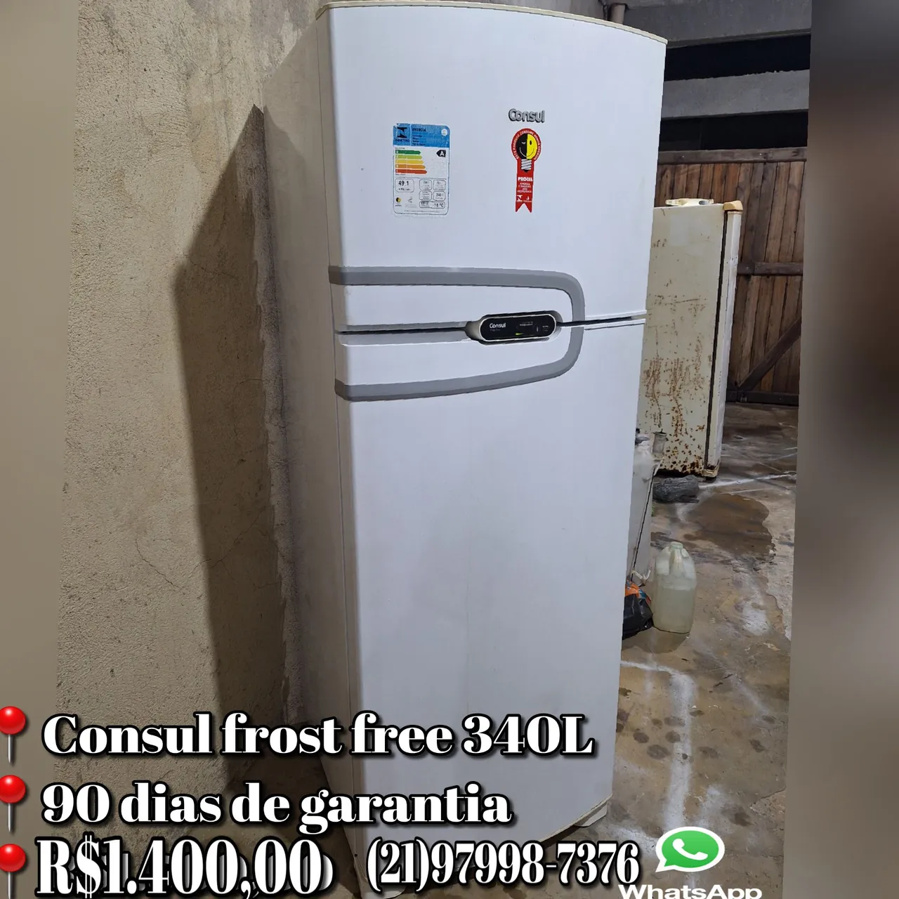 Geladeira Consul 340L(90 dias de garantia)entrega rápida e gratuita