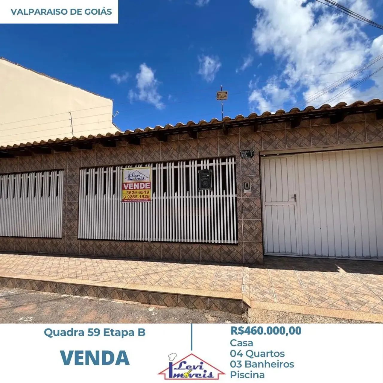 Vendo excelente casa em Valparaíso de Goiás na Etapa B, Quadra 59