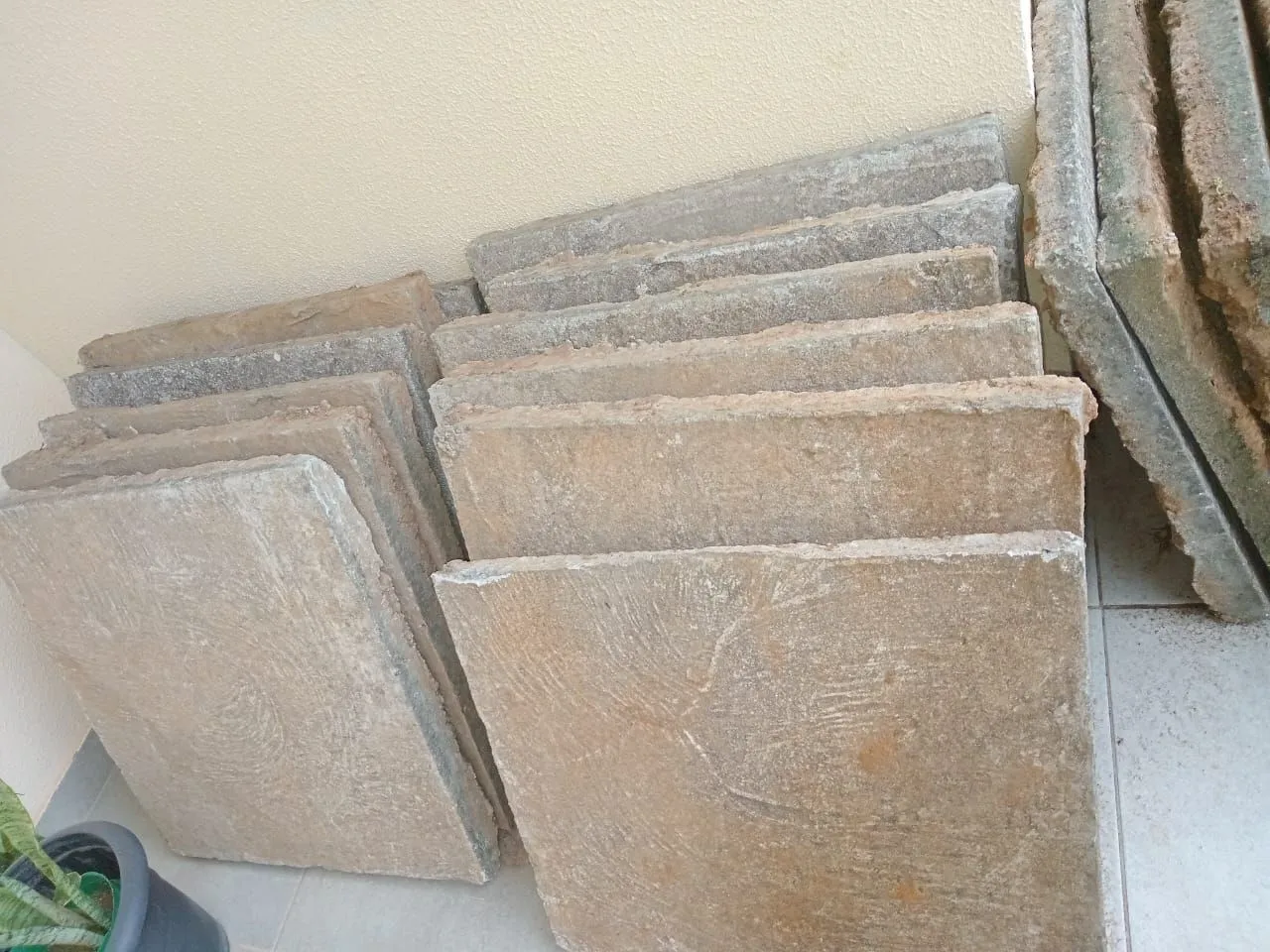 Placas de cimento para área externa