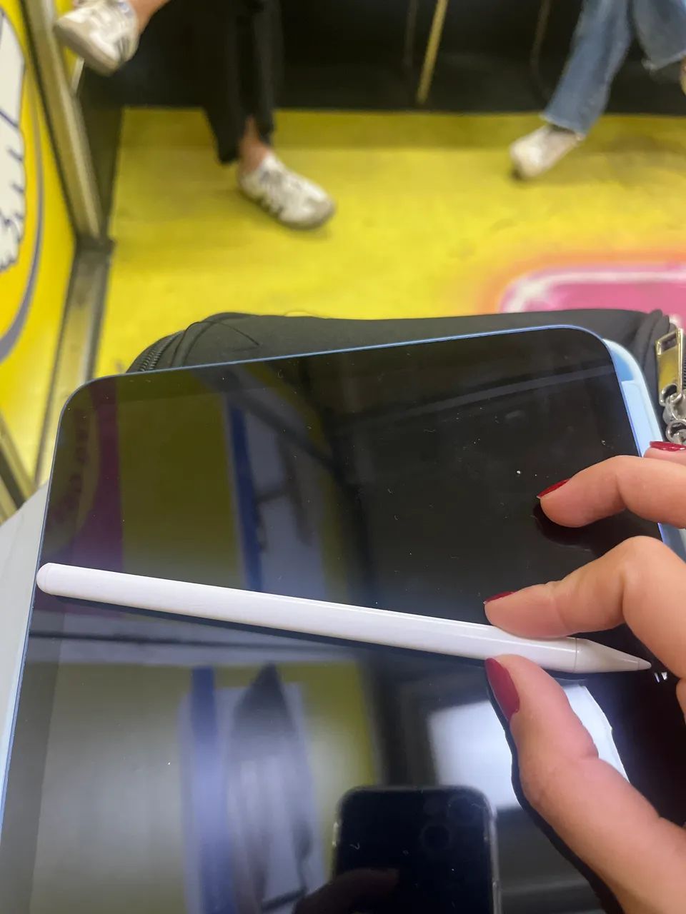 IPAD A16 128 GB AZUL COM CANETA - Foto 4