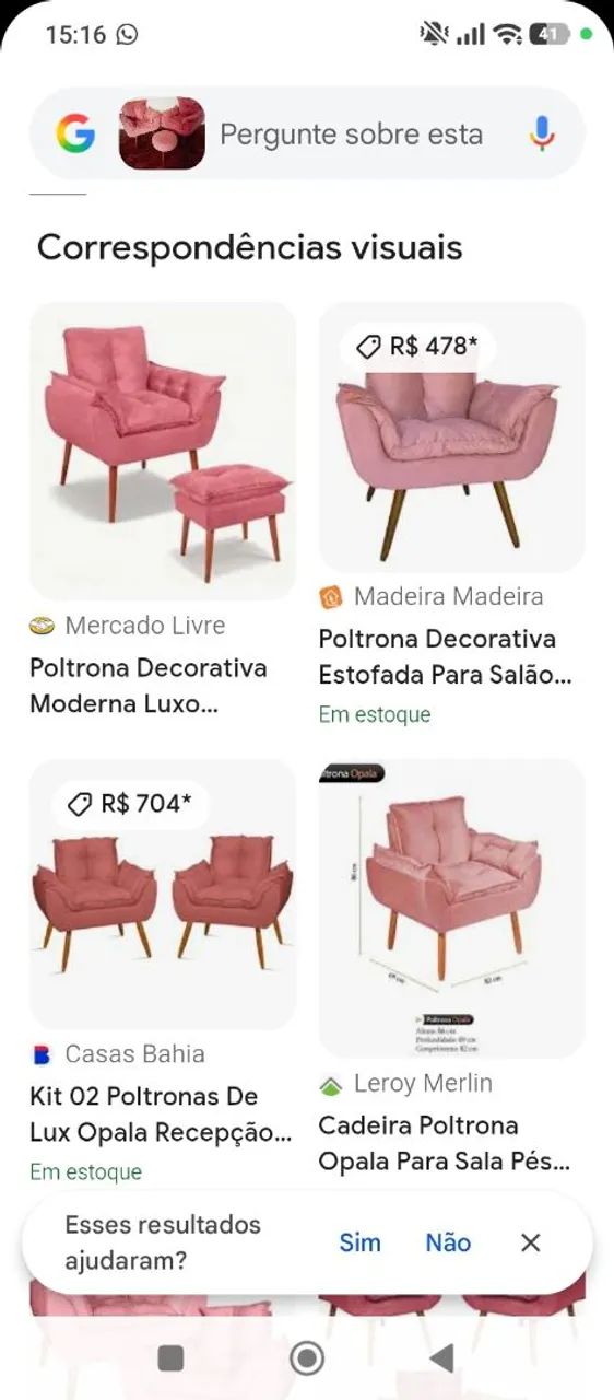 Jogo de poltronas com puff - Foto 2