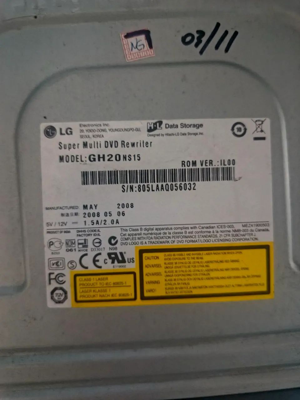 LEITOR E GRAVADOR DVD INTERNO LG INTERFACE IDE - Foto 3