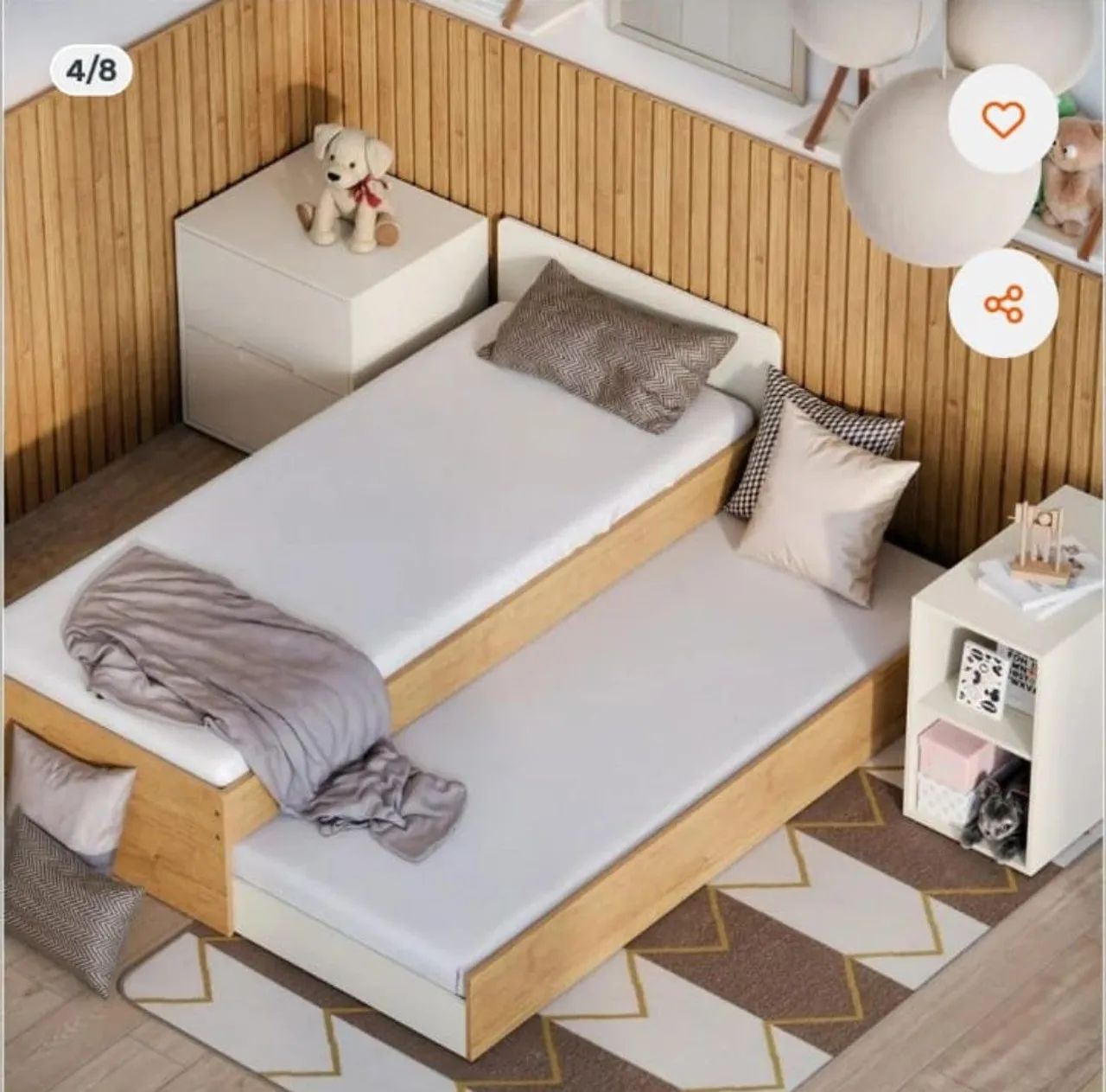 Berço Americano multiuso com cômoda 