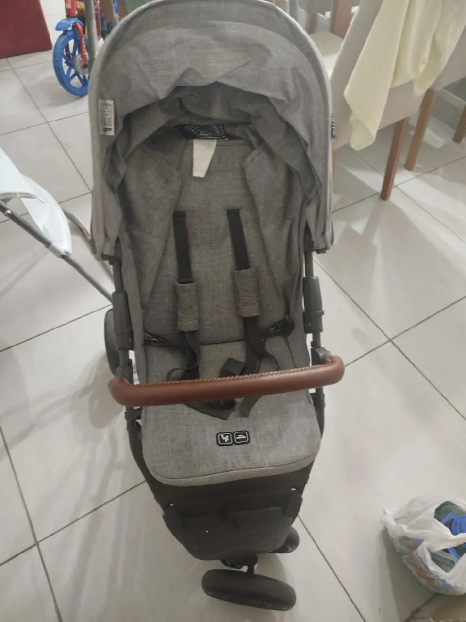 carrinho de bebê ABC Design Treviso 3 Woven Grey. 