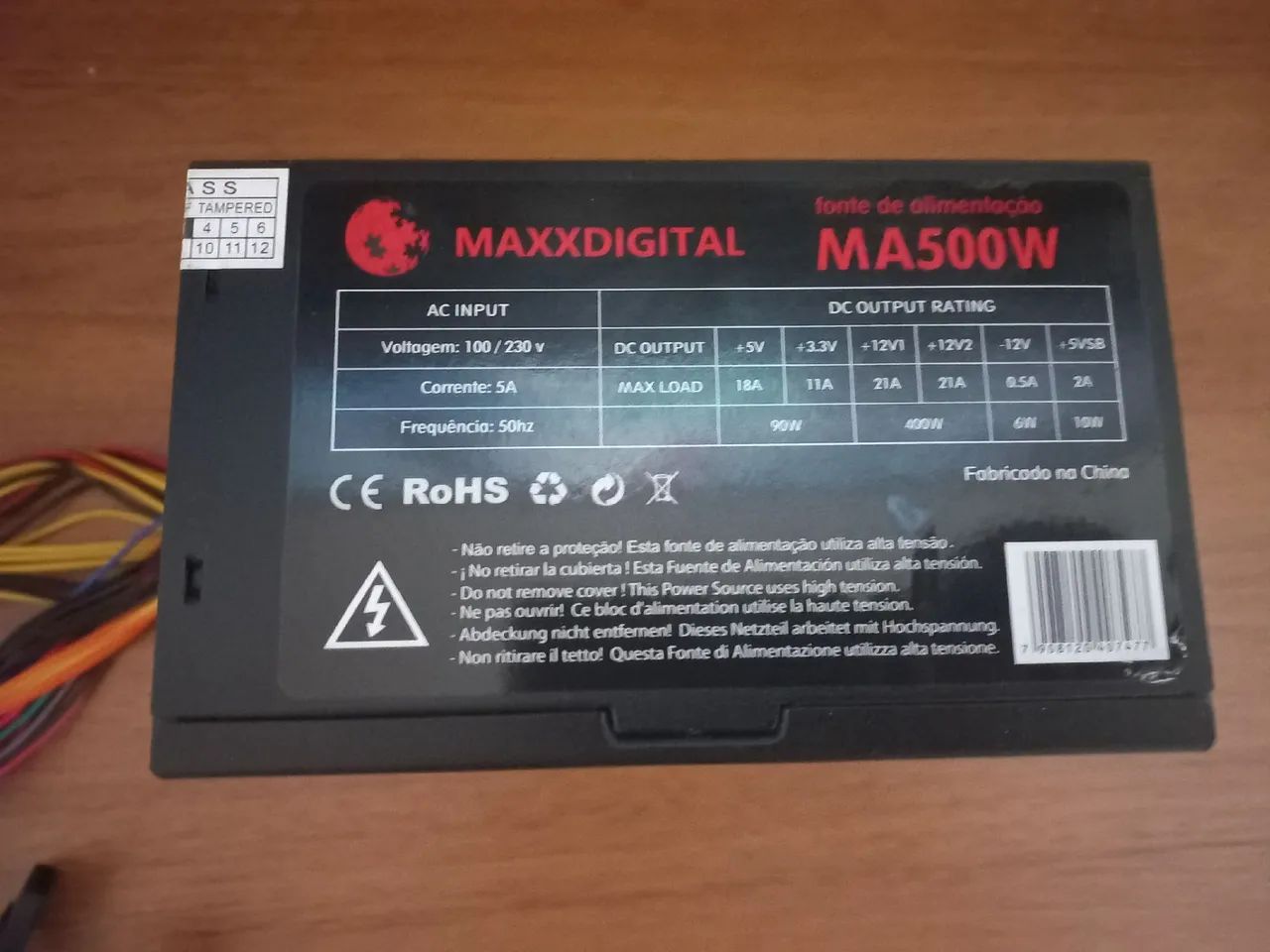 Fonte Gamer 500W<br><br>Funcionando Perfeitamente<br><br>Valor 200,00 R$ - Foto 2