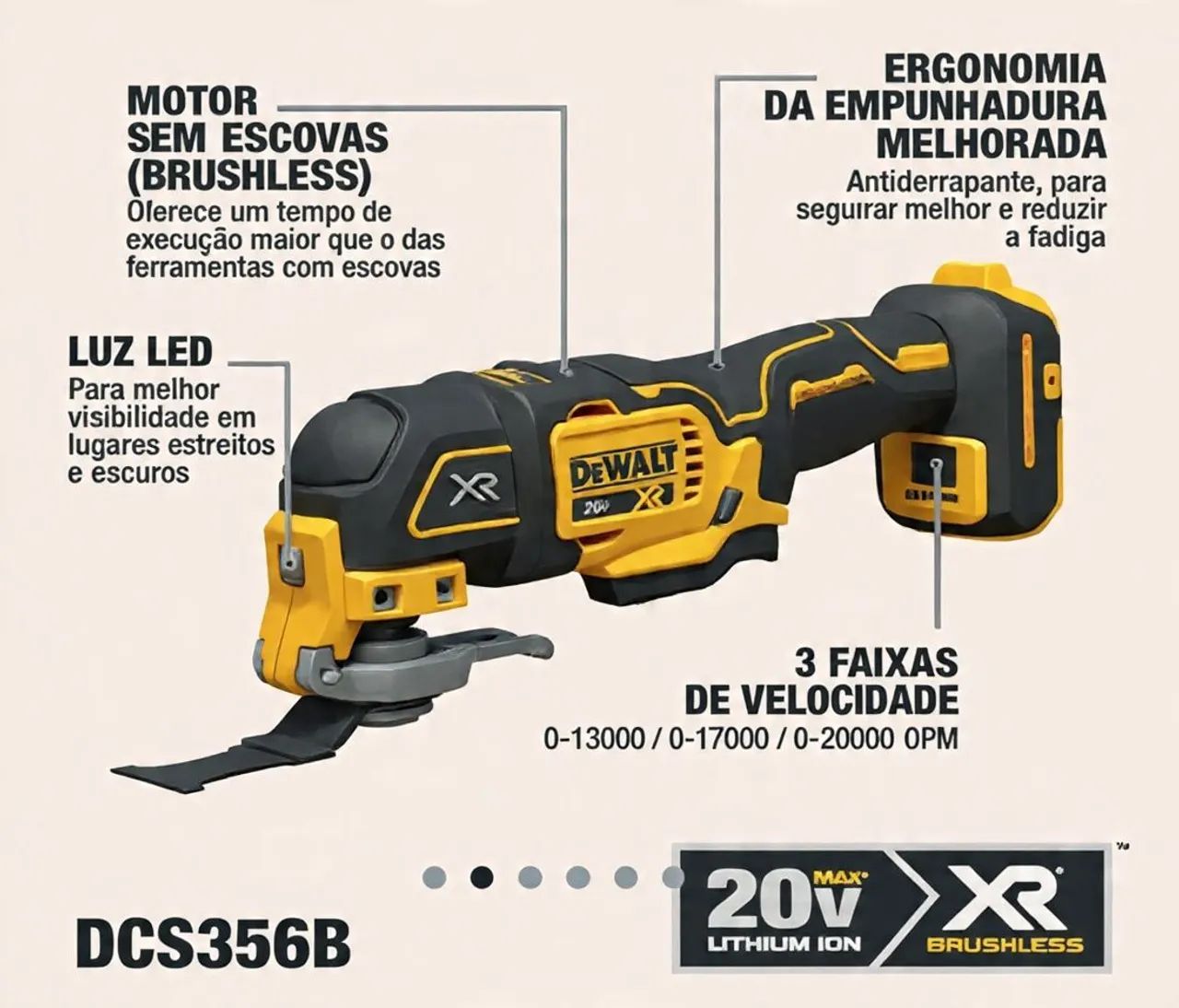 Multi Oscilante DEWALT  - Foto 2