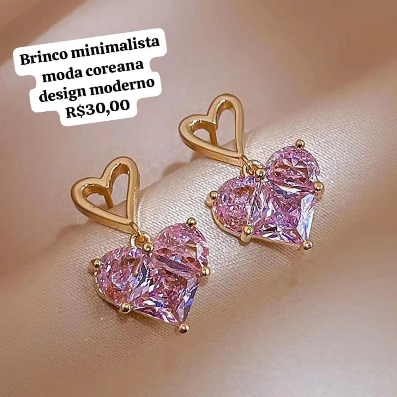 Brinco minimalista moda coreana  - Foto 4