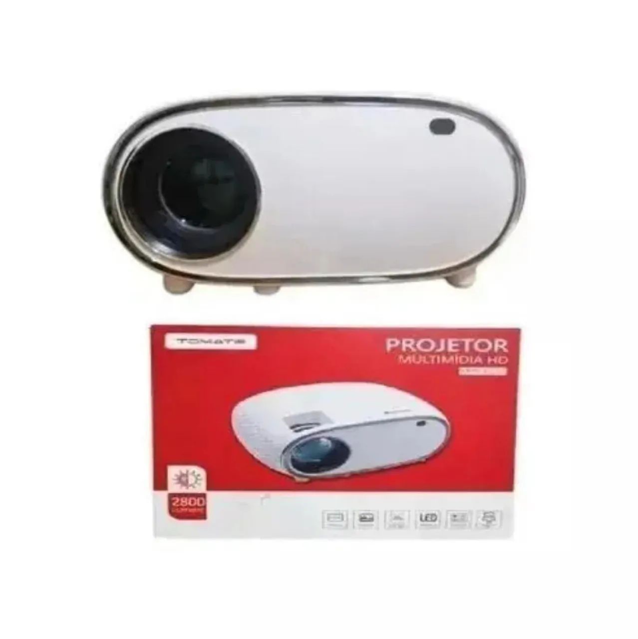 Projetor Multimídia 2800 Lumens + Tela de projeção 150 polegadas. - Foto 2