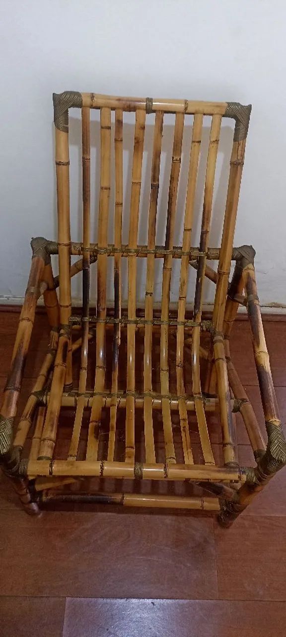 Linda cadeira Cana da Índia com almofada  - Foto 2