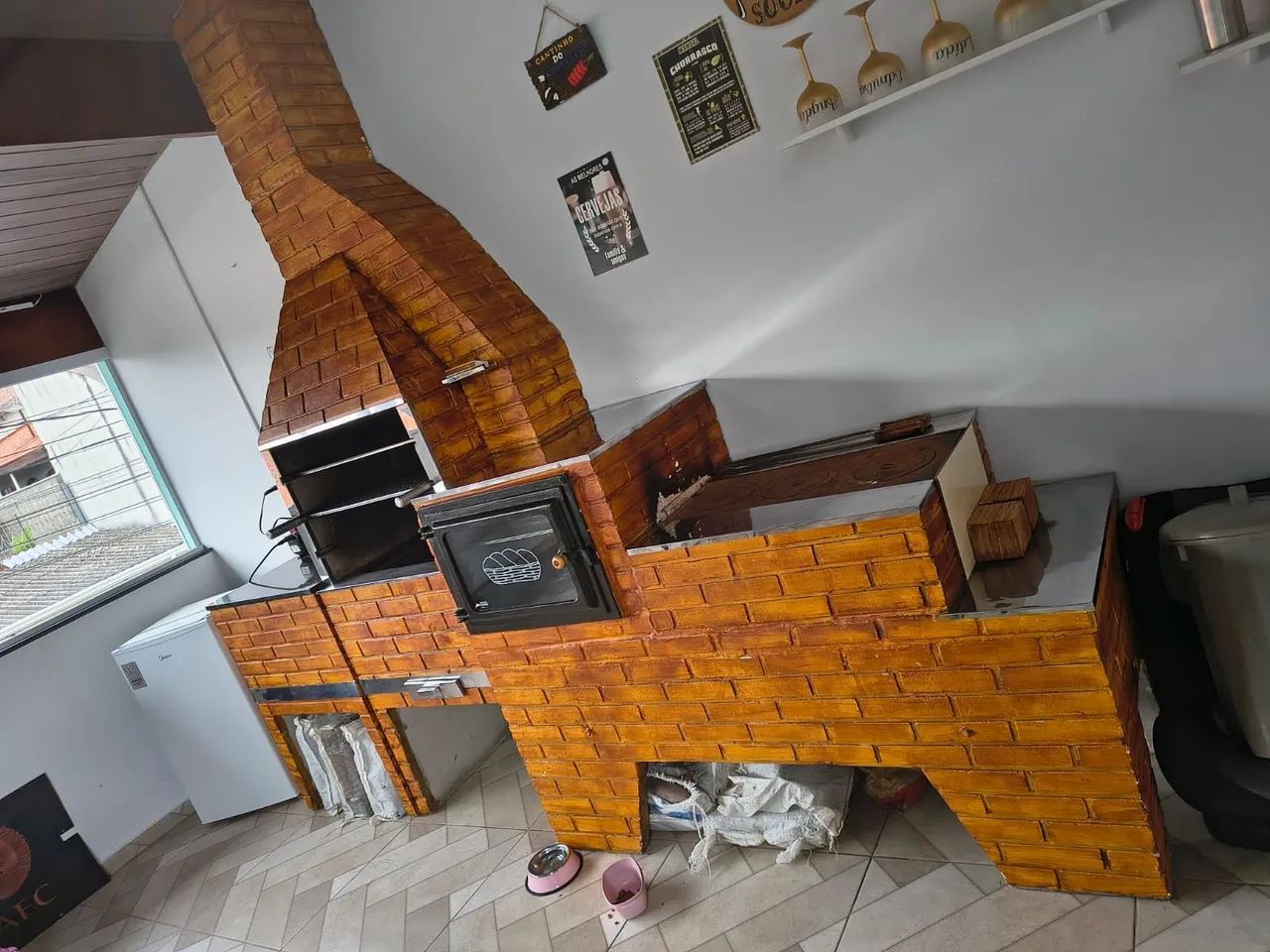 Vendo churrasqueira pré moldada completa