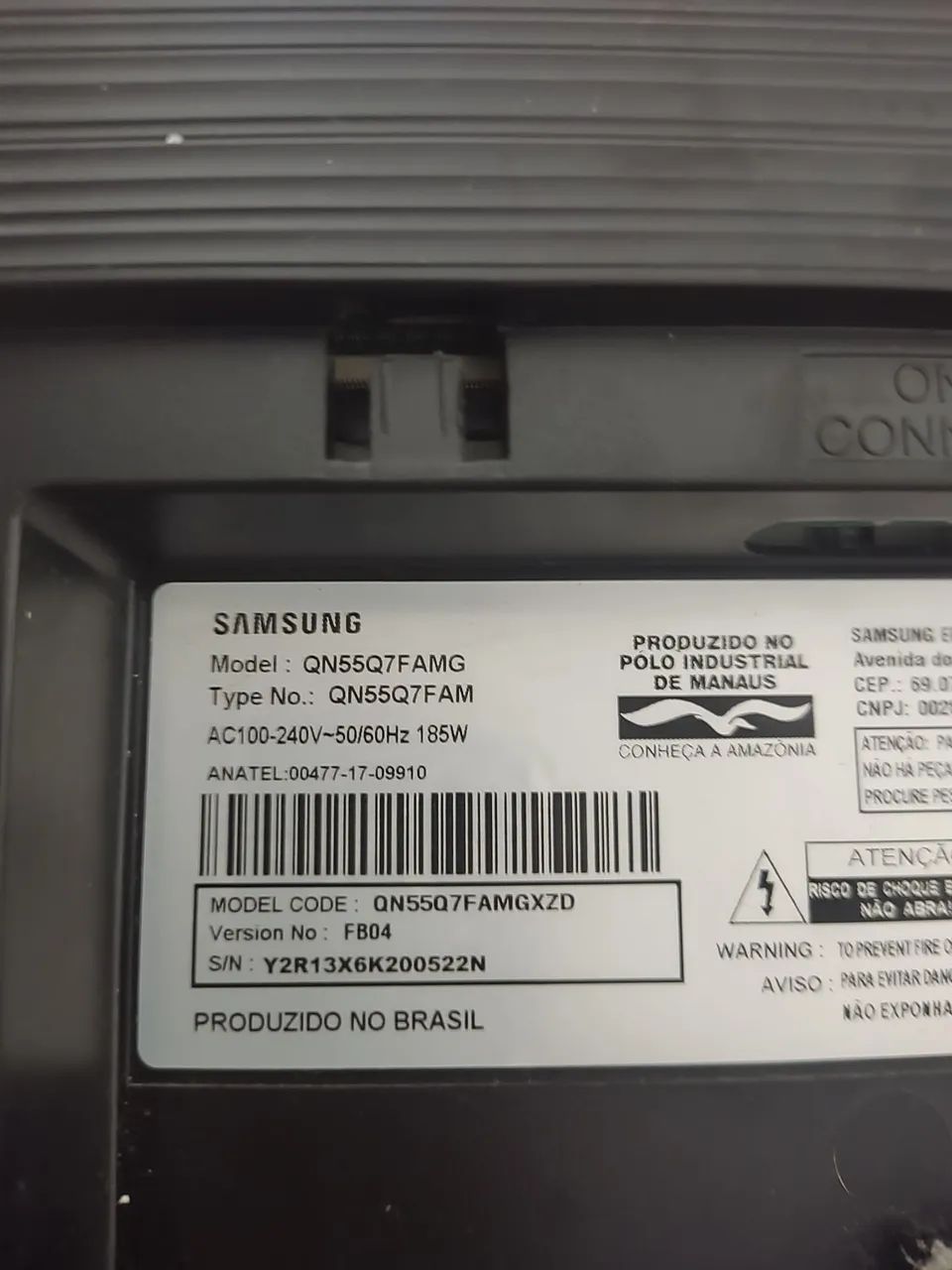 Tv smart 55" 4K com defeito  - Foto 3
