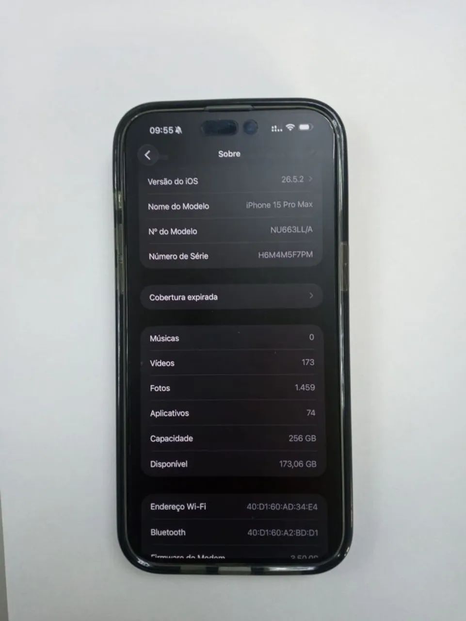 IPHONE 15 PRO MAX 256GB -87% BATERIA (NFC NÃO FUNCIONA)