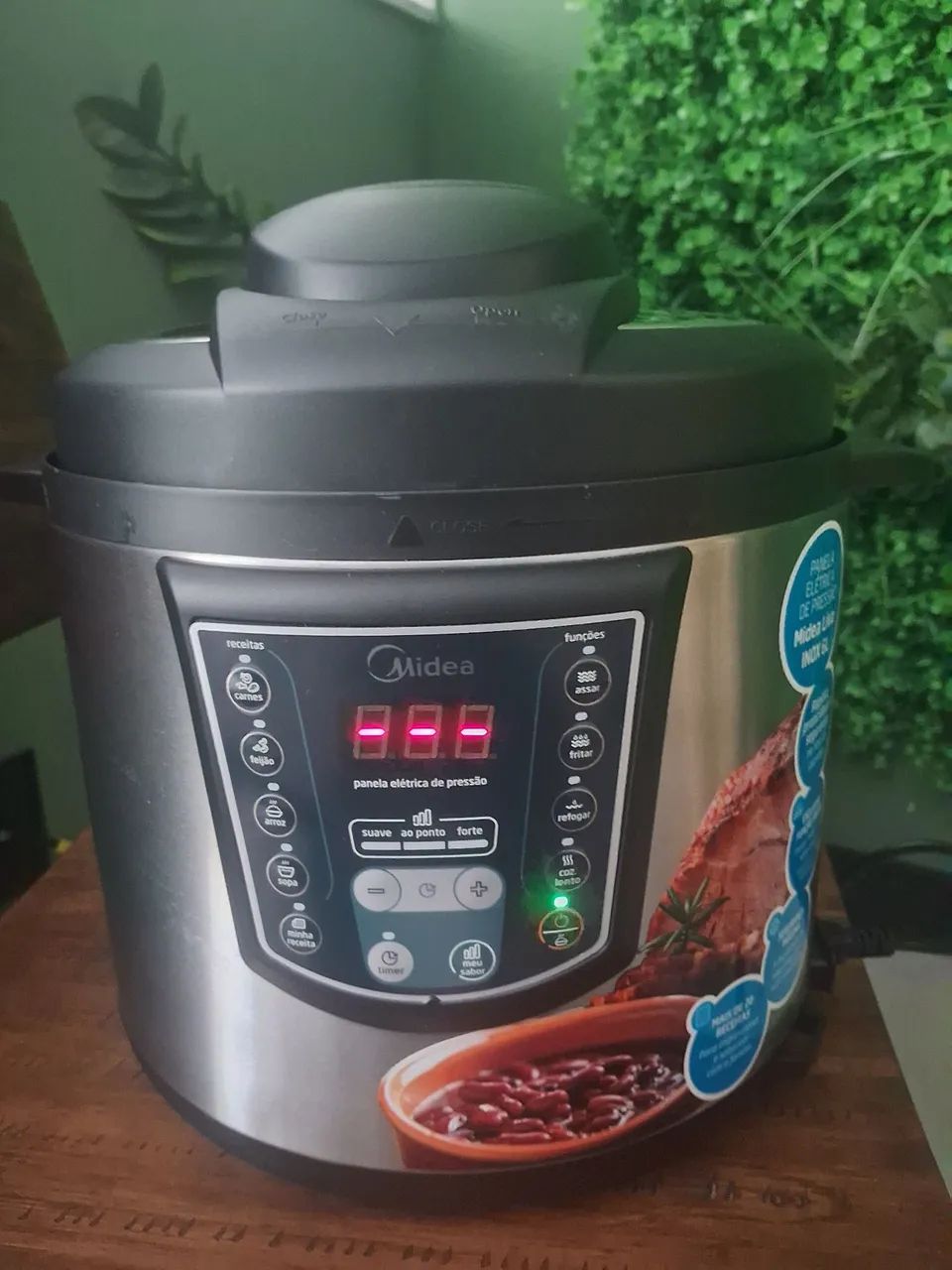 Midea Panela de Pressão Elétrica 6L Digital, Inox/Preto, 220v - Foto 5
