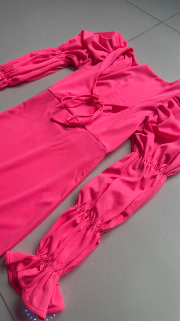 Vestido Pink Her Clothes PP | Feito à Mão - Foto 2