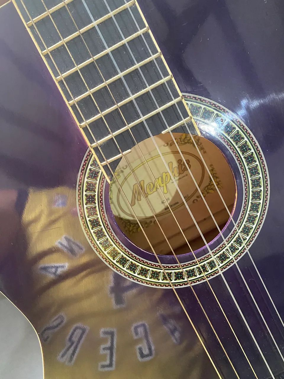 Violão roxo de náilon  - Foto 4