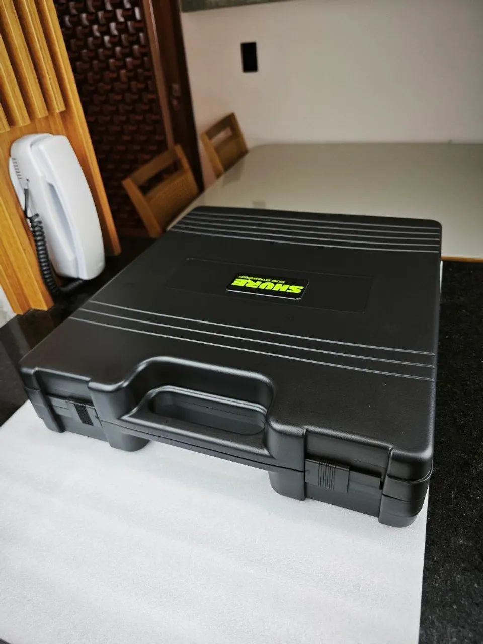 CASE PARA MICROFONE DUPLO COM LOGO SHURE - Foto 4