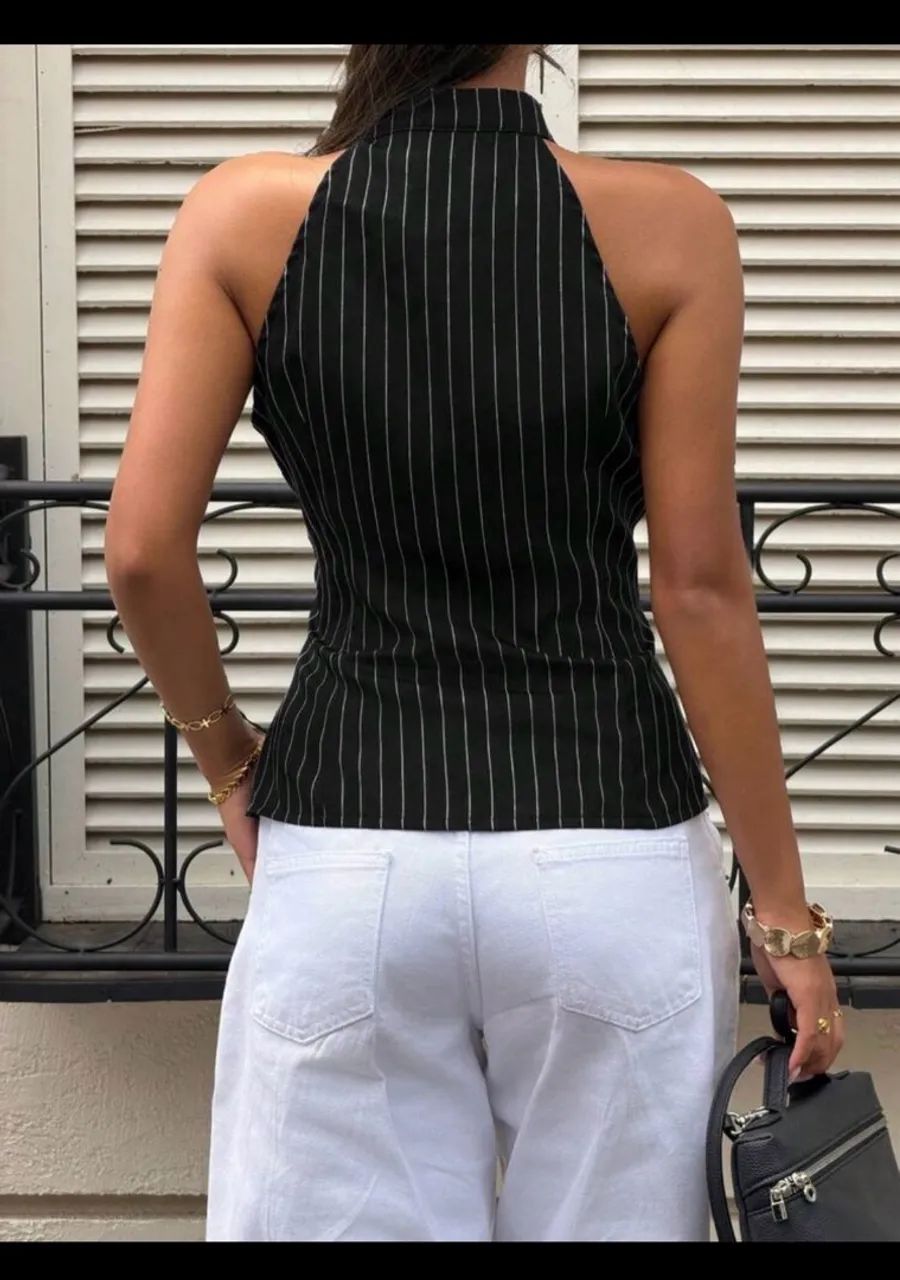Blusa listrada - Foto 2