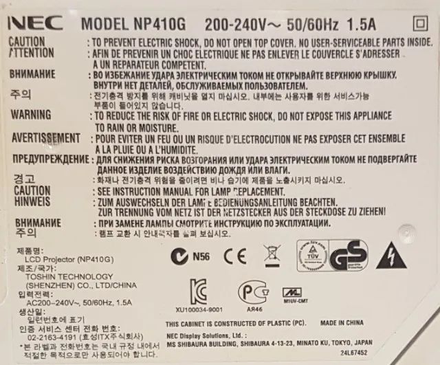 Projetor NEC NP410  - Foto 4