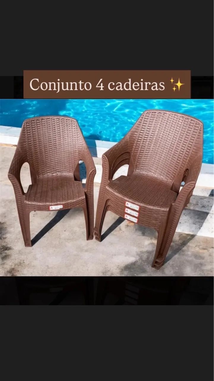 Jogo de 4 cadeiras luxo  - Foto 5