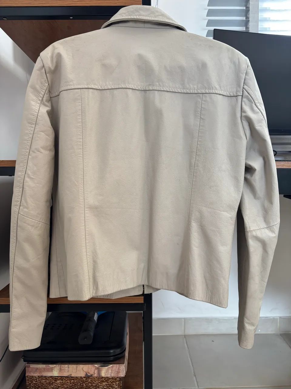 Jaqueta de couro legítimo G unisex  - Foto 3