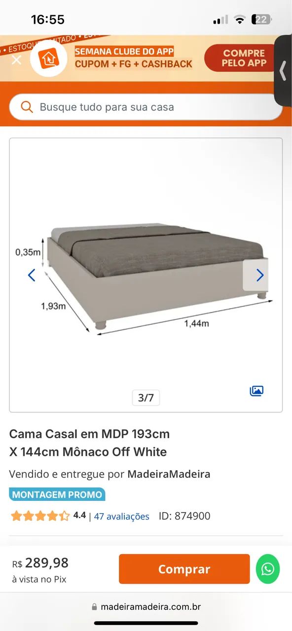 Cama Praticamente nova - Foto 2