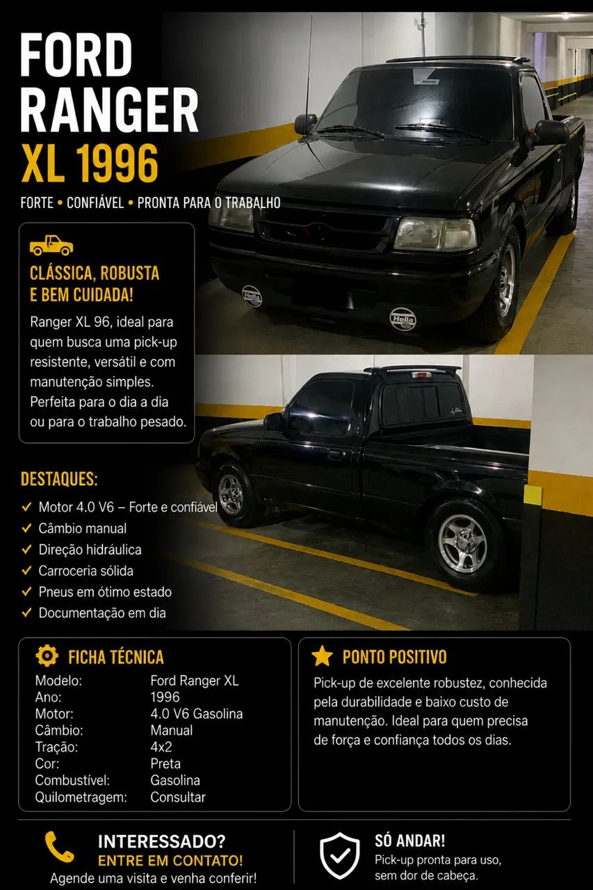 Ford Ranger XL 4.0 CS 1996