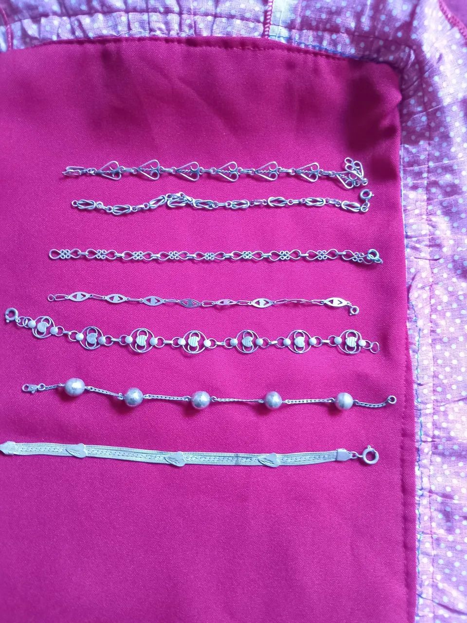 7 Pulseiras prata antiga - Foto 2