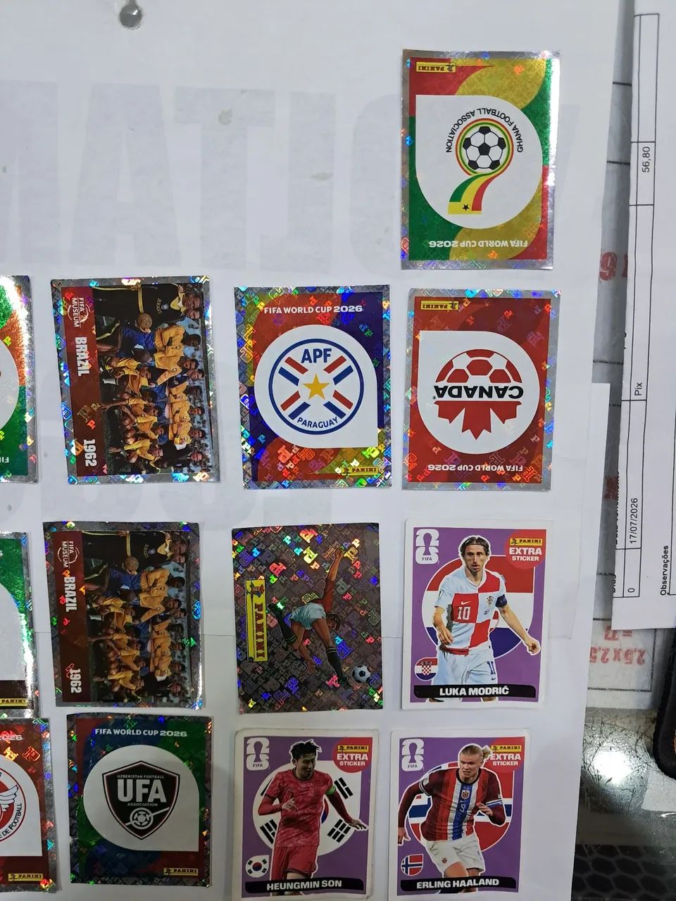 Figurinhas da Copa legend e brlhantes - Foto 2