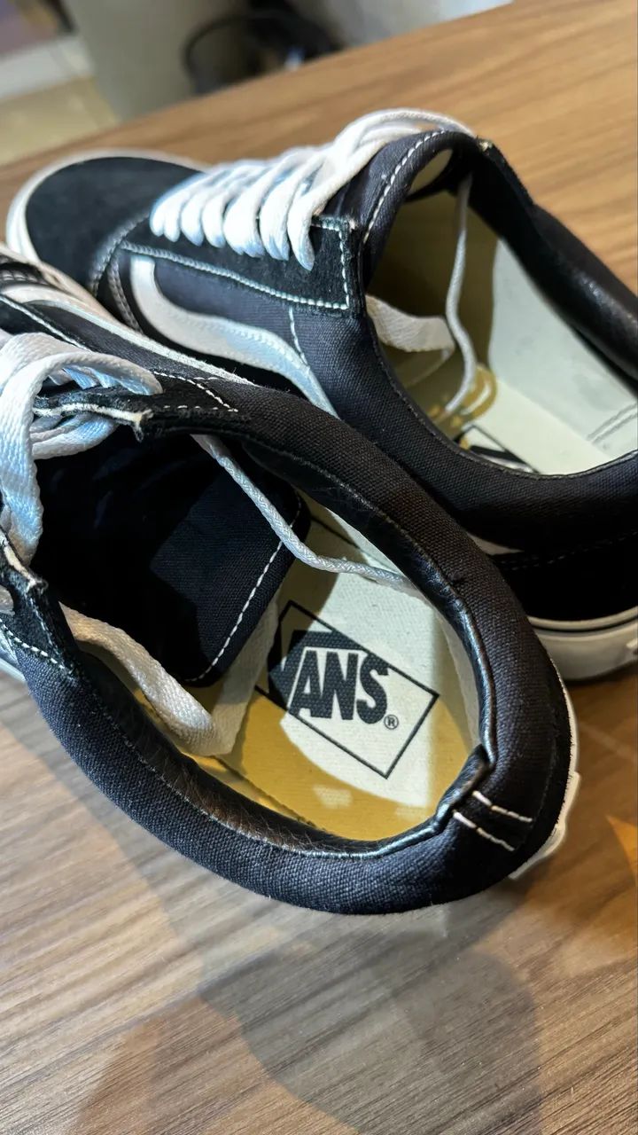 Tênis Old Skol Plataforma Black Whitr (VANS ORIGINAL) - Foto 3