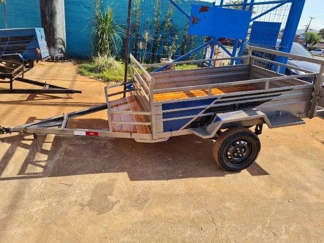 Carreta Premium 2.00x1.20 | Reforçada 800kg | Assoalho de Ipê