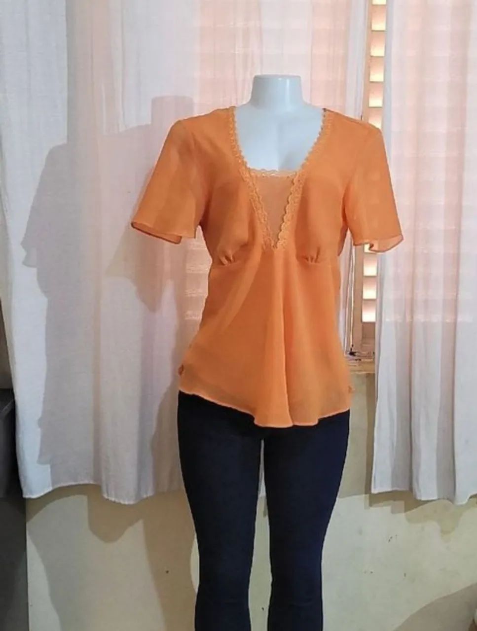 Lote 5 Blusas Tam G - Ideal para Trabalho - Elegantes e Confortáveis - Foto 5