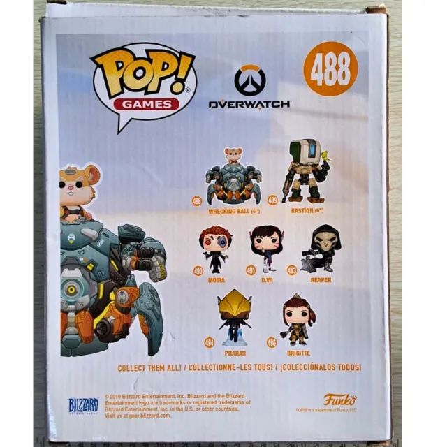 Funko Pop Wrecking Ball #488 Overwatch Super Sized 15 cm - Foto 4
