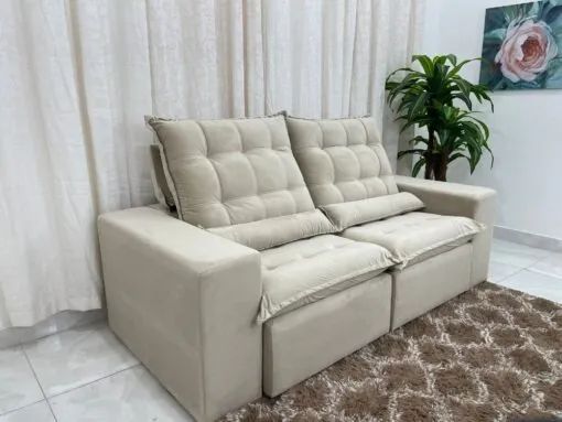 Sofá Retrátil Reclinável Small 2.30m  Produto  Novo!  Pronta Entrega! - Foto 3