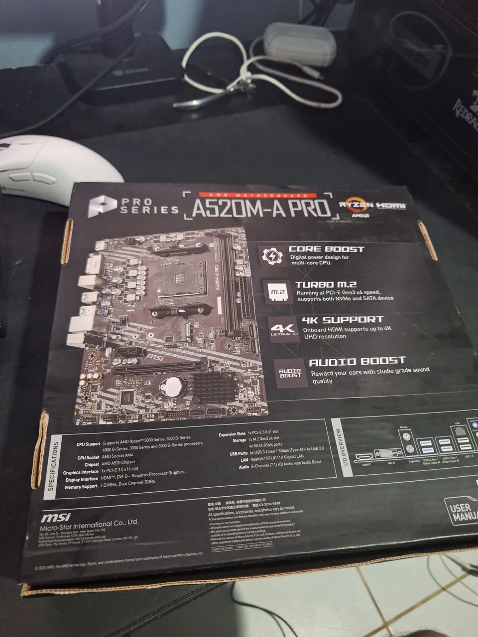 Placa Mãe A520M-A PRO AMD AM4 - Foto 3