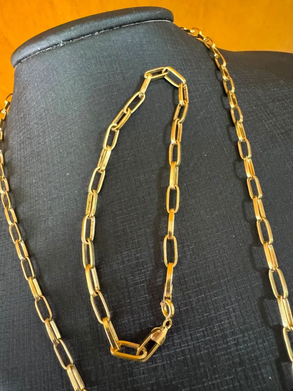 Corrente e Pulseira de ouro 18k procedência garantia eterna