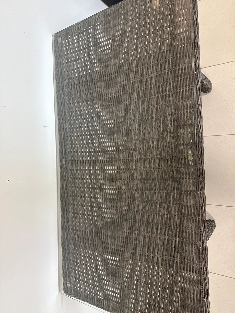 Mesa de ratan 6 lugares seminova - Foto 2