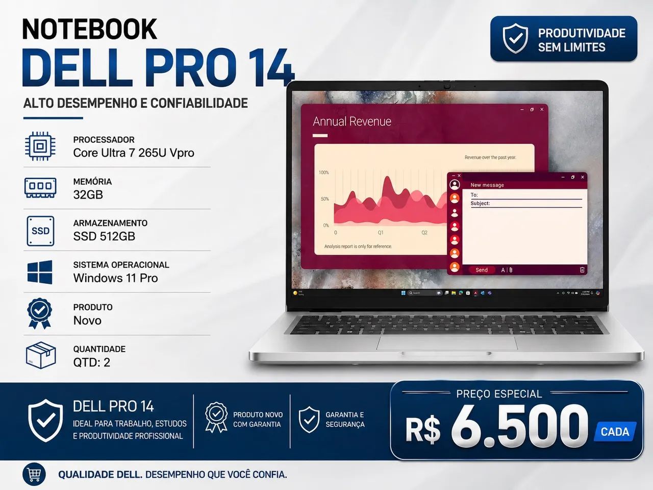 Notebook Dell pro 14 