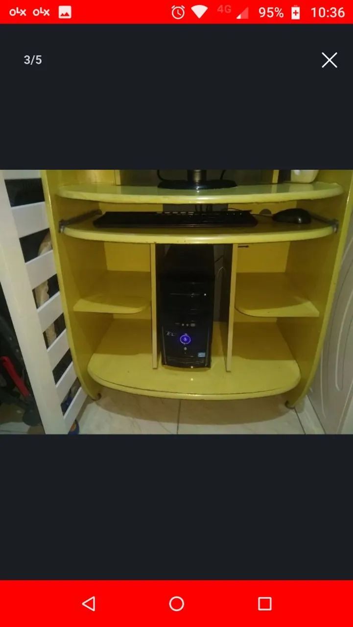 Vende computador completo com escrivaninha  - Foto 3