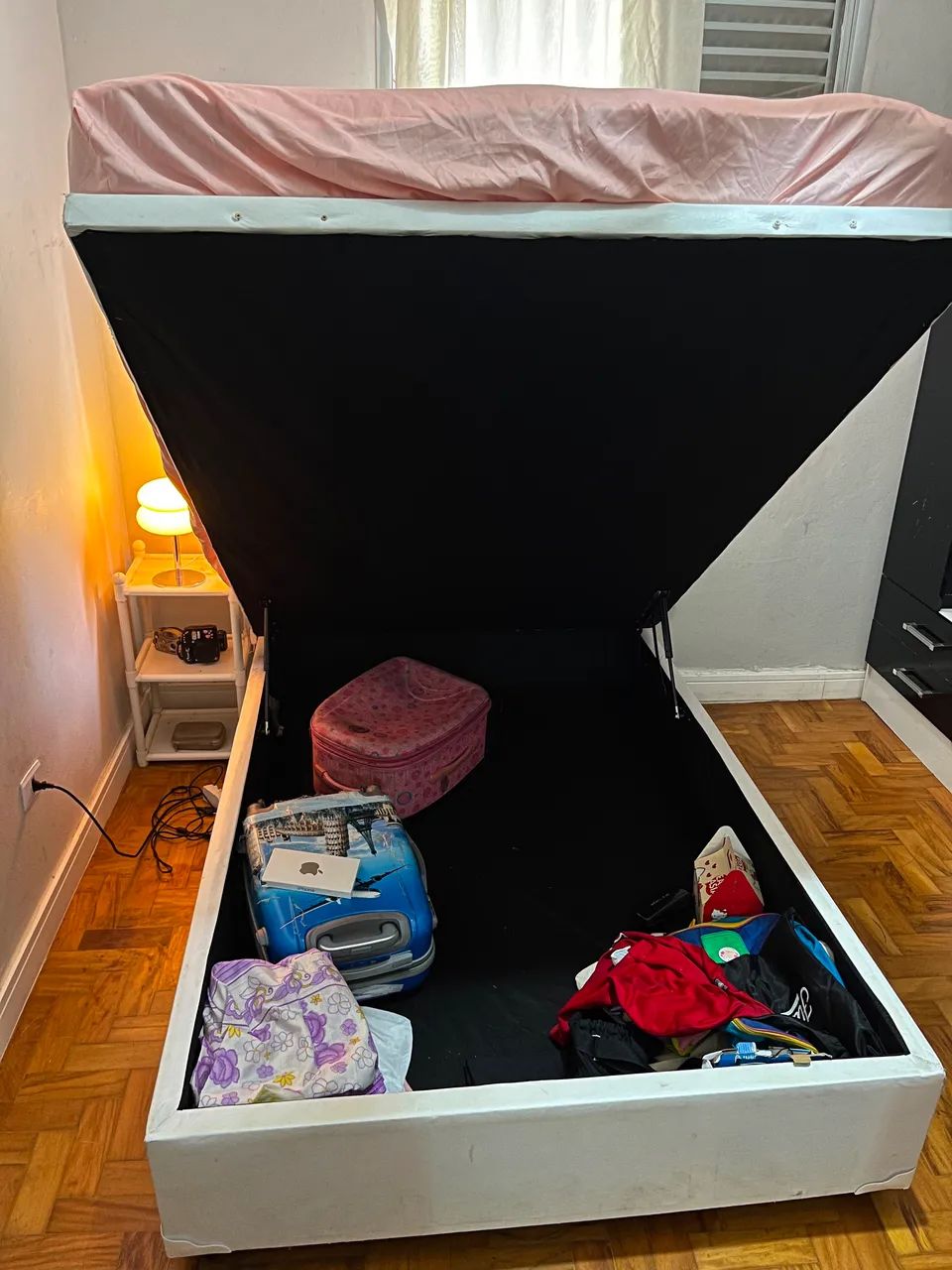 cama box baú e colchão  - Foto 2