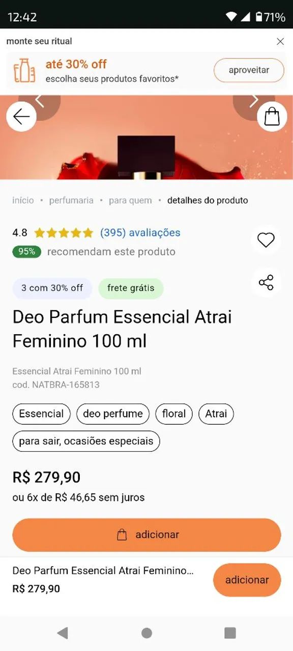 Perfume lacrado  - Foto 2