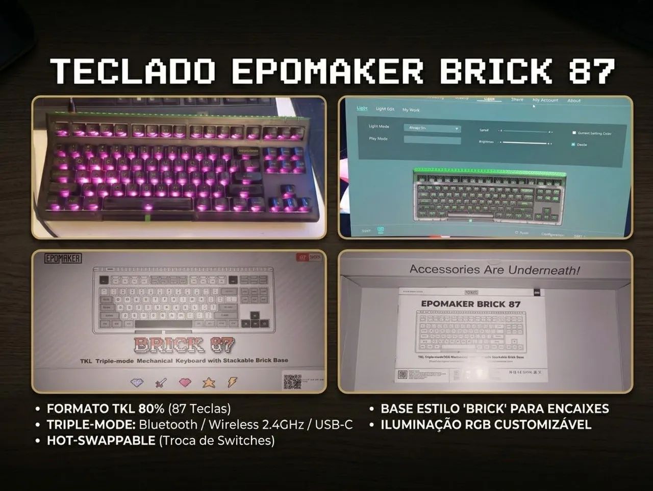 Teclado gamer epomaker