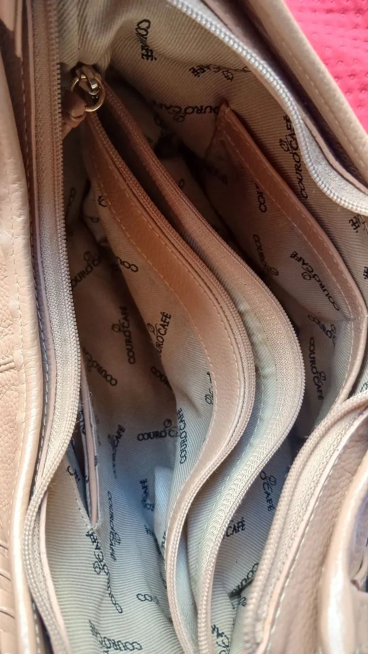 Bolsa couro Fino/Café  - Foto 4