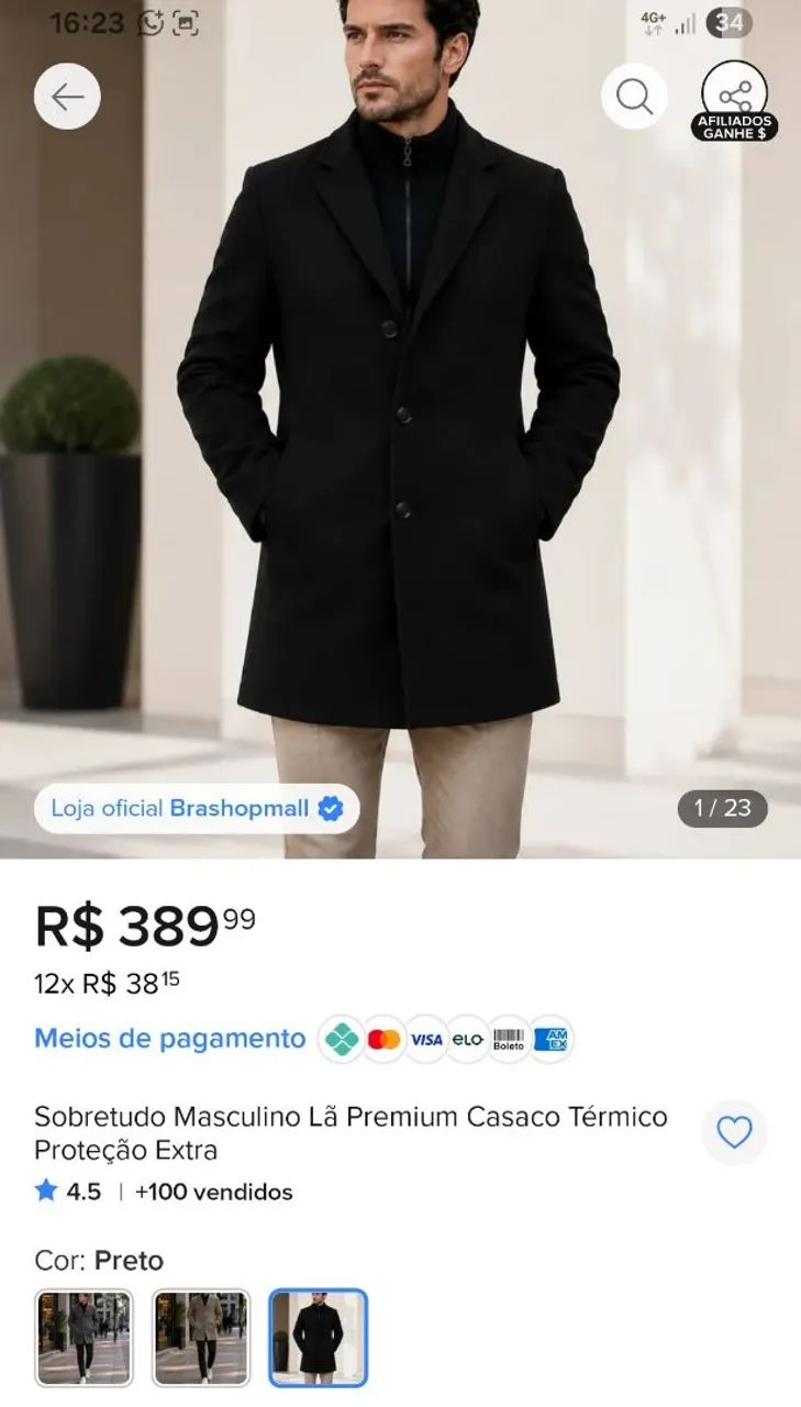 Sobre tudo masculino nunca usado  - Foto 4
