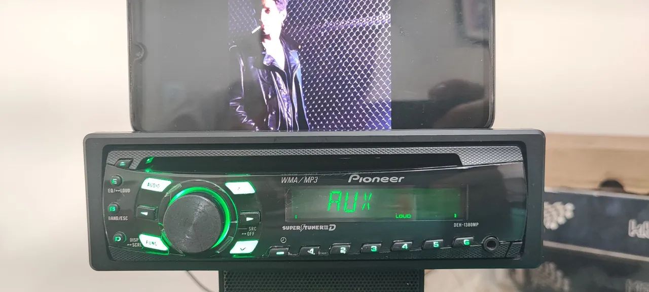 Radio Cd Pioneer Deh-1380mp Com Bluetooth Top - Foto 3