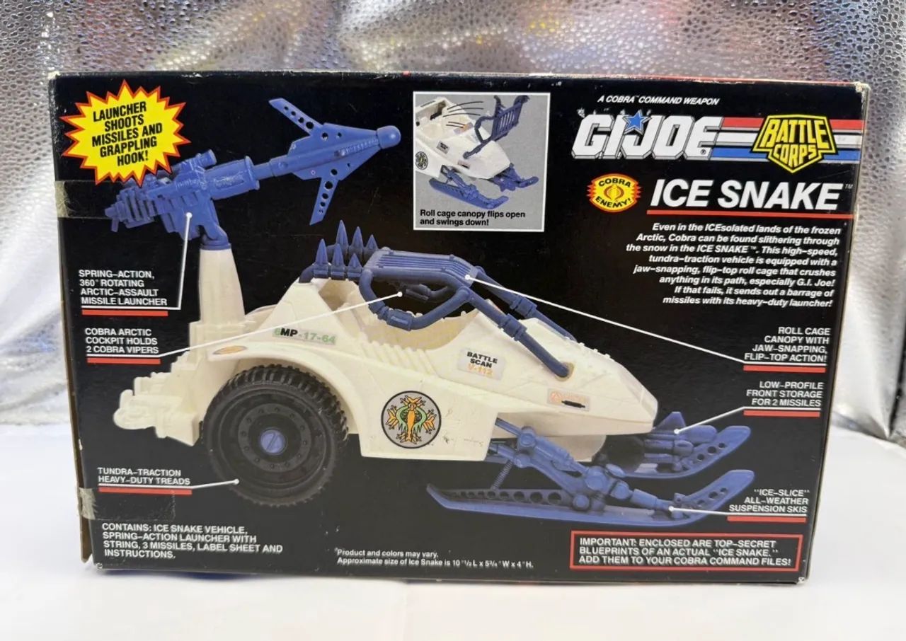 Gi Joe Cobra Ice Snake comandos em ação - Hobbies e coleções