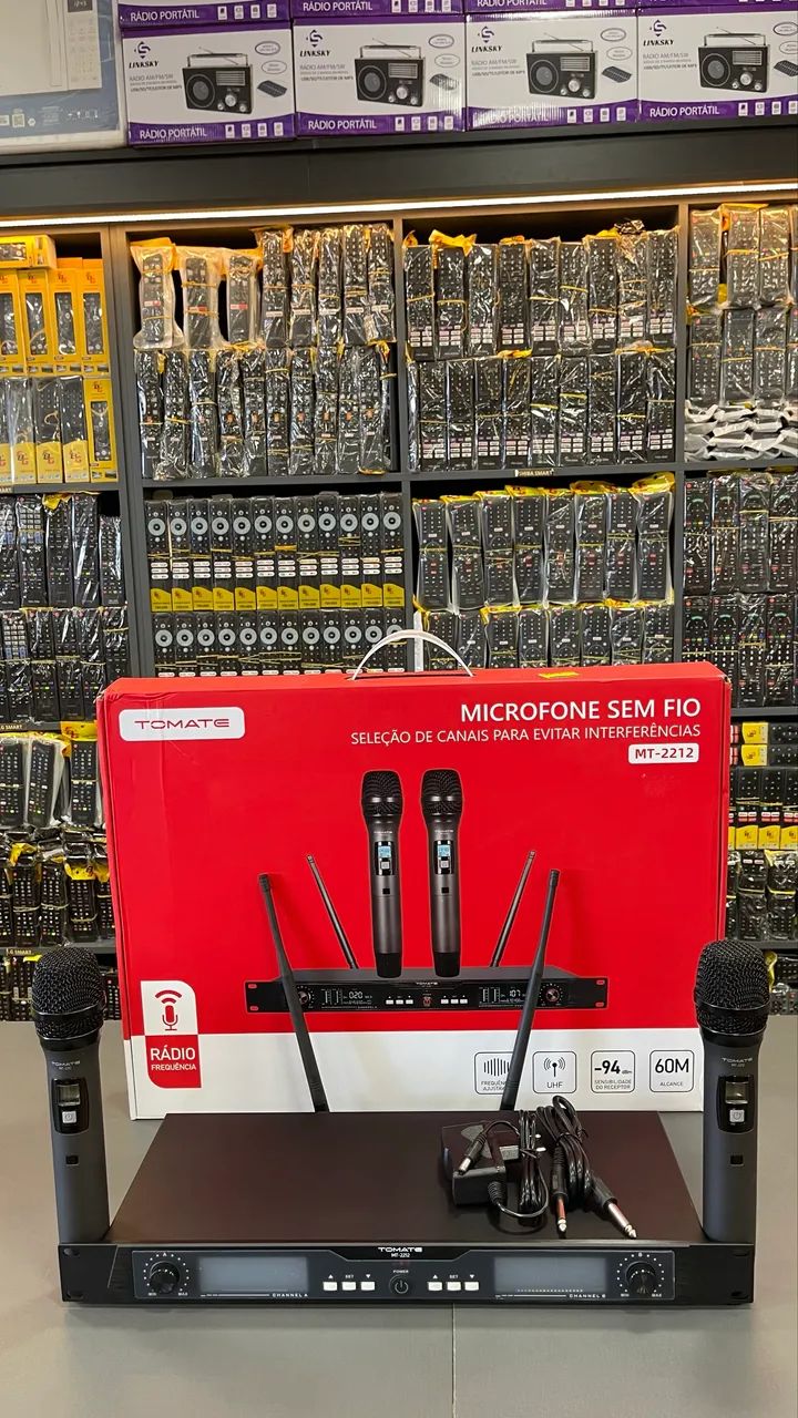Microfone sem fio com 2 microfone ? - Foto 3