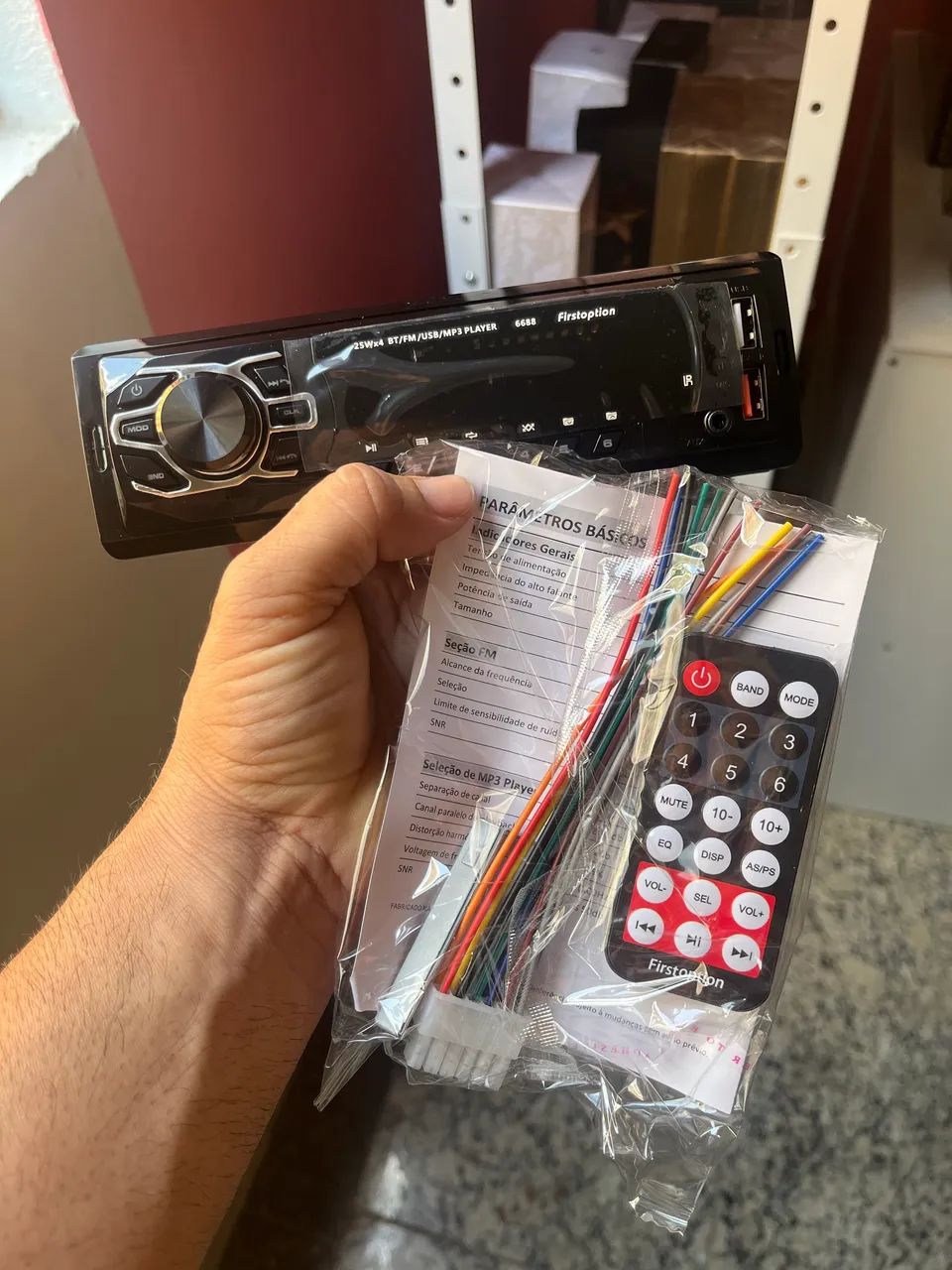 Rádio FirstOption Automotivo- MP3 Player