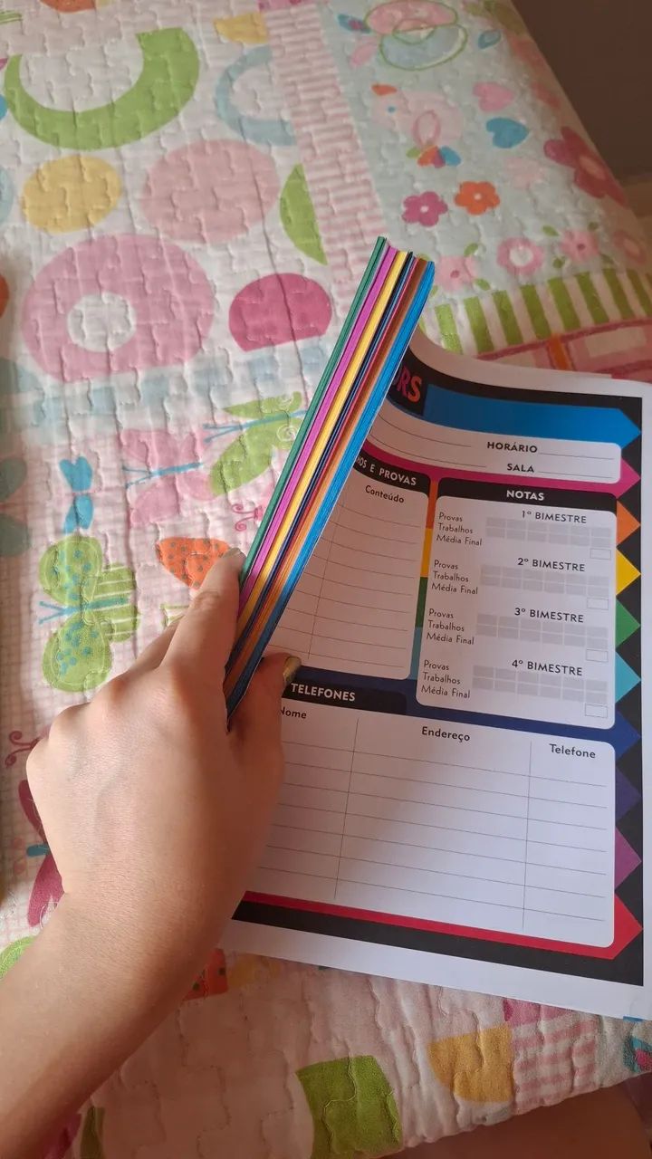 Fichario escolar com folhas - Foto 4